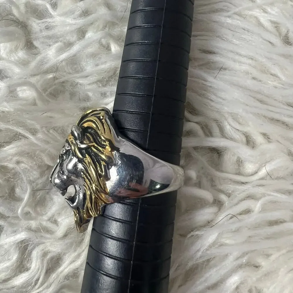 Bikers Vintage Lions Head Ring Men’s Size 13